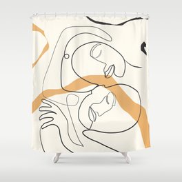 Character Faces 03 Shower Curtain