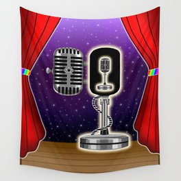 Open Mic Night Performance Wall Tapestry