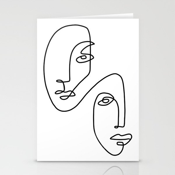 Picasso Faces Art Stationery Cards