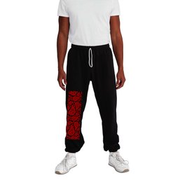 Paisley (Red & Black Pattern) Sweatpants