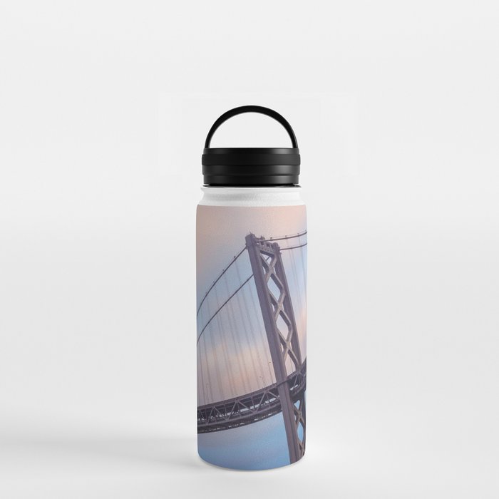 Bay Bridge Sunrise vertical Water Bottle
