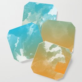 watercolor abstract art Coaster