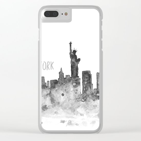 New York art Clear iPhone Case