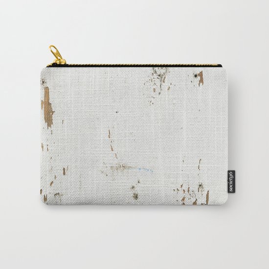 Vintage White Wood Carry-All Pouch