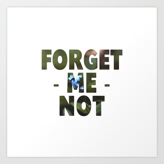 Forget-me-not Art Print