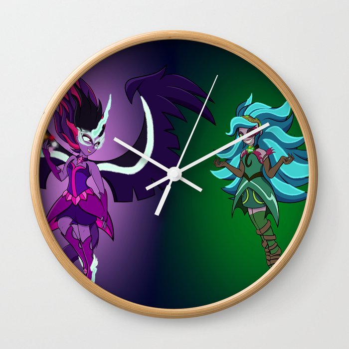Midnight Sparkle VS Gaia Everfree Wall Clock