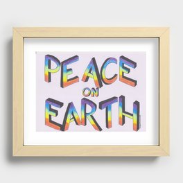 Let there be peace Recessed Framed Print