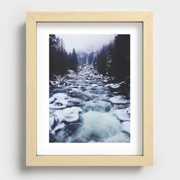 Icicle River, WA Recessed Framed Print
