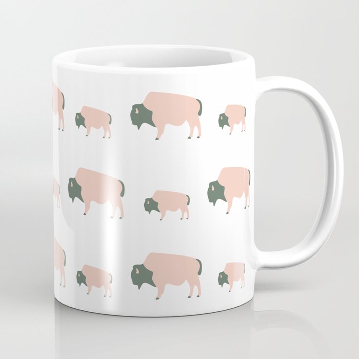 Bison And Baby (Graze) Coffee Mug