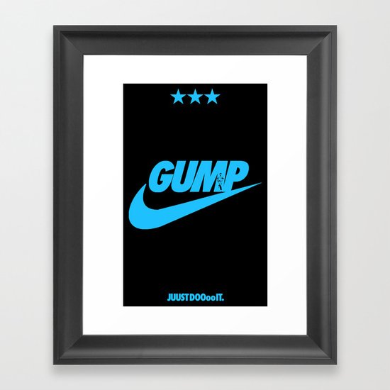 Gump- JustDoIt IV Framed Art Print