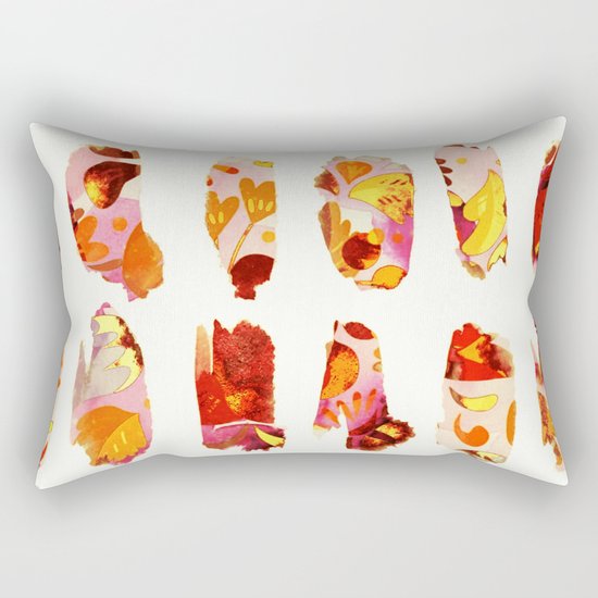 floral bits Rectangular Pillow