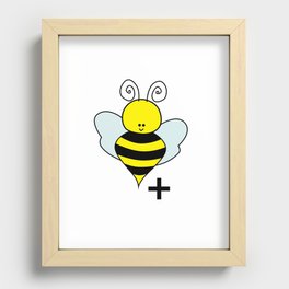 Bee Positive Recessed Framed Print