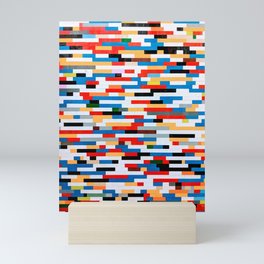 Color bricks Mini Art Print