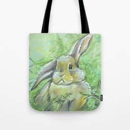 Bunny in the Grass Tote Bag