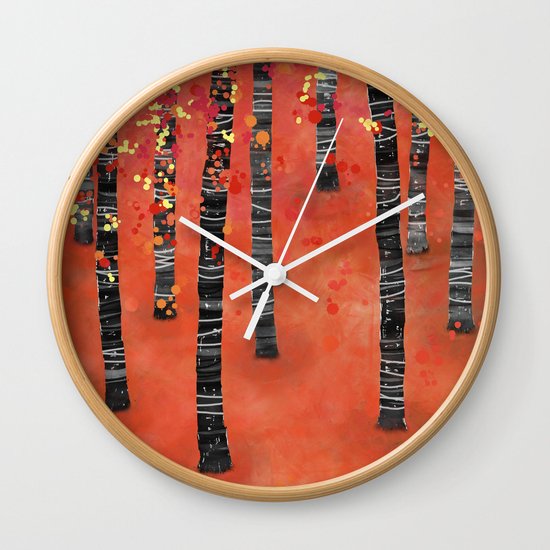 Birches Wall Clock