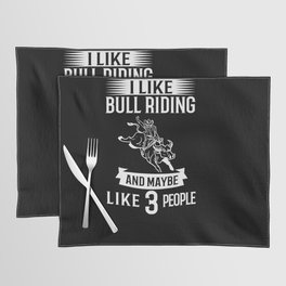 Bull Riding Bucking Bulls Rodeo Mechanical Cowboy Placemat