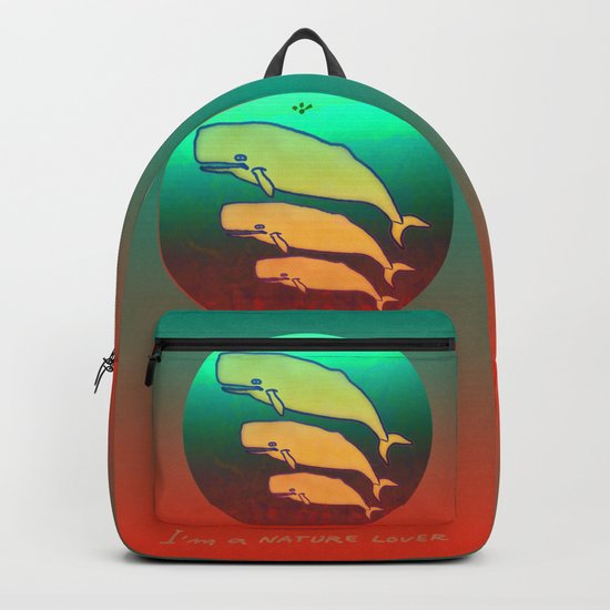 I am a Nature Lover / Whales Backpack