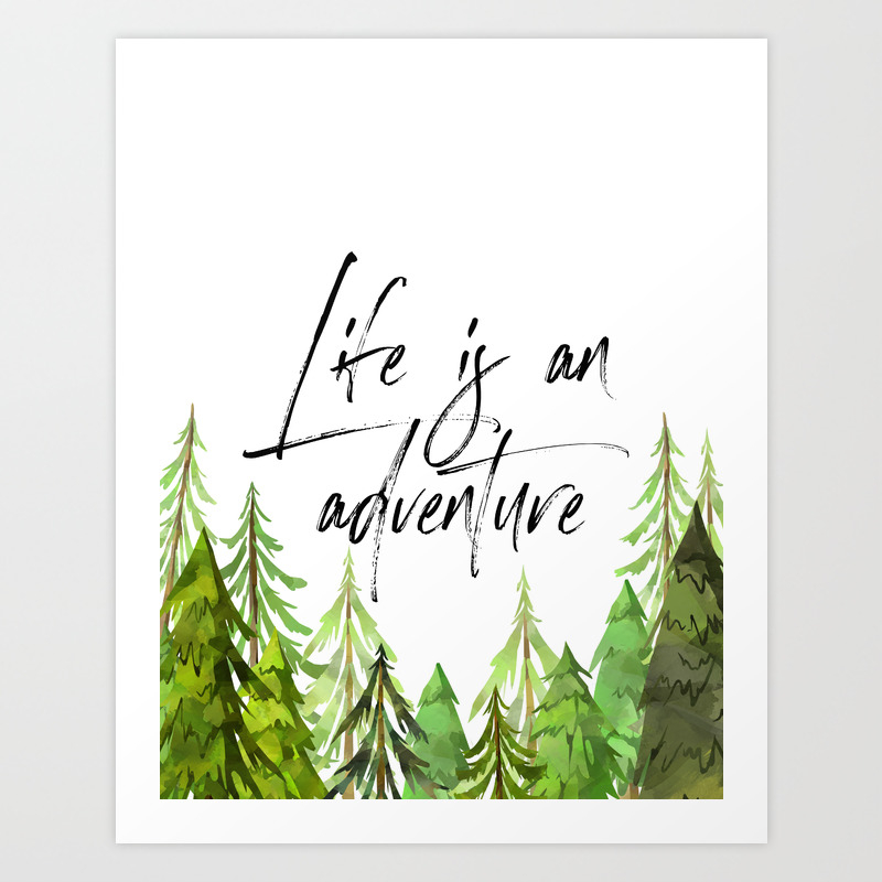 Adventure Quote Artwork Tapestry Wall Hanging for Living Room Bedroom Dorm Decor