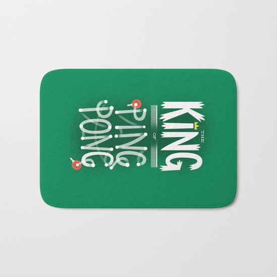 The King of Ping Pong Bath Mat
