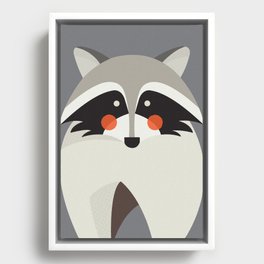 Raccoon, Animal Portrait Framed Canvas