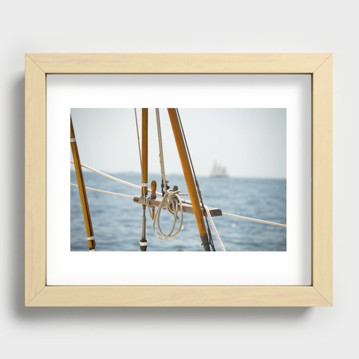 Sail Rigging Recessed Framed Print