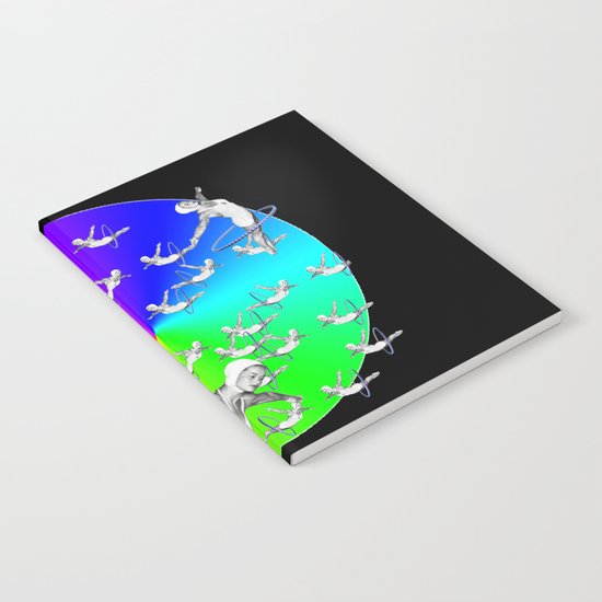 Synchronised Rainbow Hoop Divers Notebook