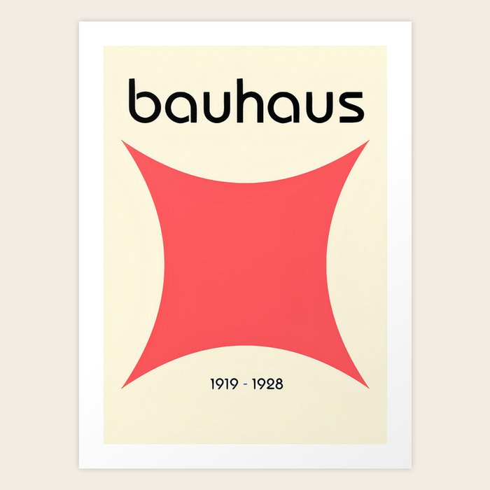Bauhaus Vintage Posters Pink Beige Art Print by Gallery Walls | Society6