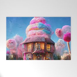 Cotton Candy House Welcome Mat