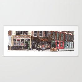 Denmark Street, London (2022) Art Print