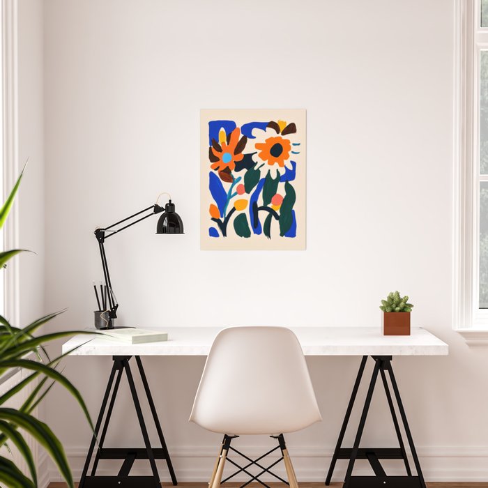 Hazy Floral Wall Art | Society6