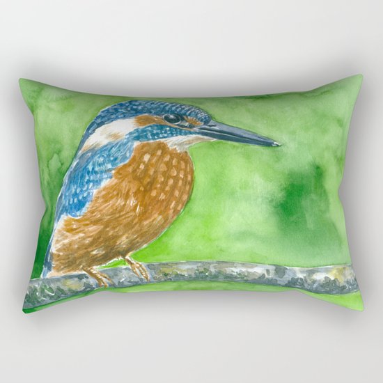 Kingfisher bird Rectangular Pillow