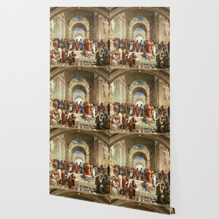 School Of Athens Painting Wallpaper By Historystuff Society6
