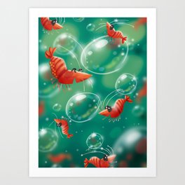 Happy Bubble Art Print