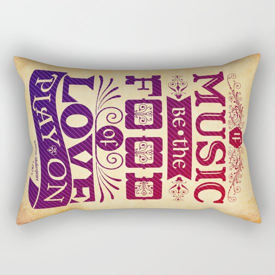 Food of Love Rectangular Pillow