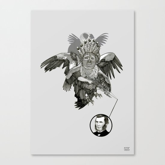The Black-Tailed Werewolf Hunter Canvas Print