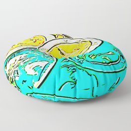 Colorful Coins Floor Pillow