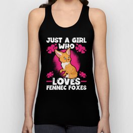 Just A Girl Who Loves Fennec Foxes Unisex Tank Top