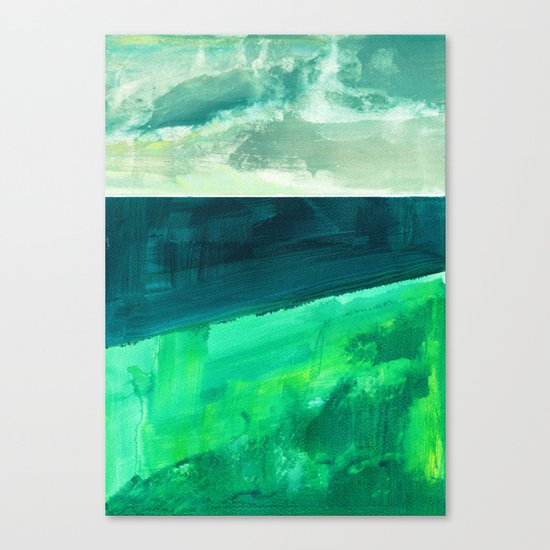 Clouds and sea Canvas Print
