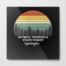 Olympic Peninsula State Forest Washington Metal Print