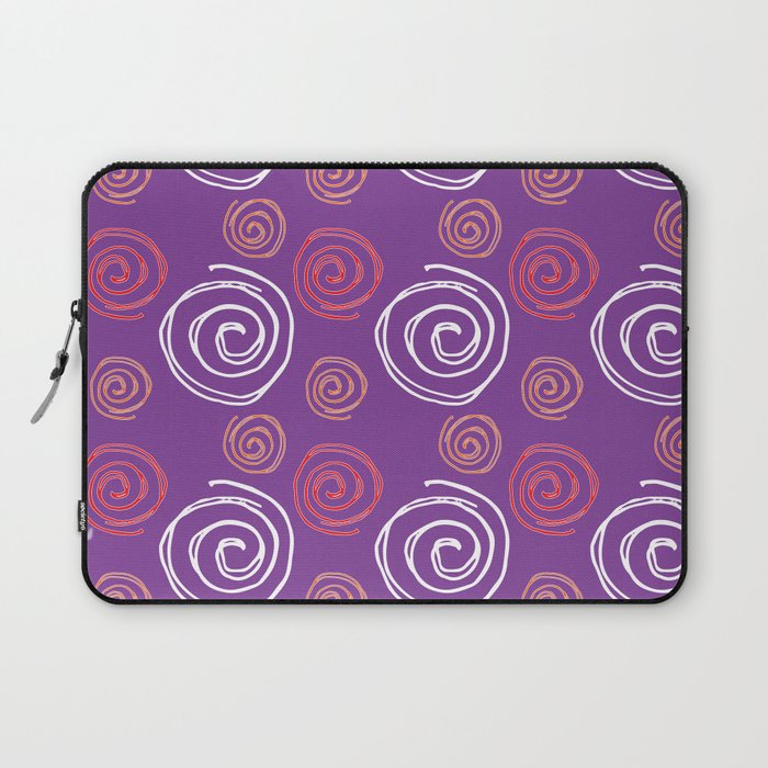 Twirly Swirly Purple Laptop Sleeve