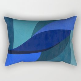 blue abstract #4 Rectangular Pillow