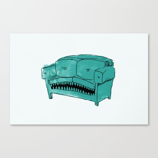 Hungry Couch Canvas Print