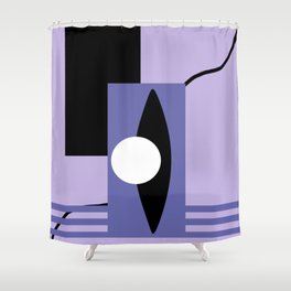 Purple Vivid Painting Shower Curtain