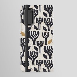 Scandinavian trees vintage structur Android Wallet Case
