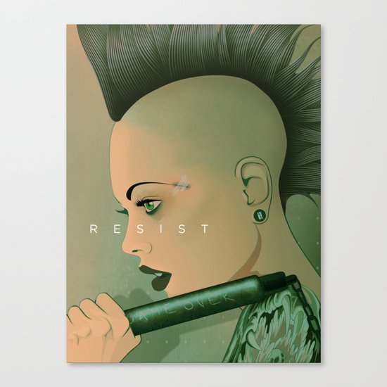 Resist Canvas Print