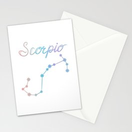 Scorpio Stationery Card