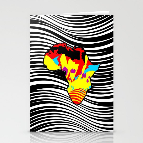 African Abstract Painting Interpretation With A Zebra Print