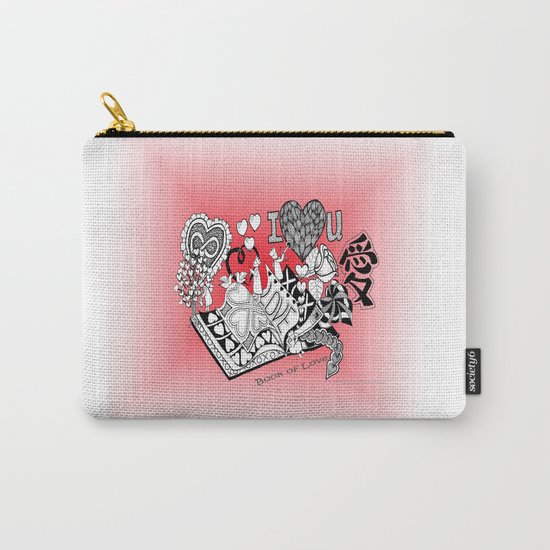 Book of Love A Zentangle Illustration for Children Carry-All Pouch