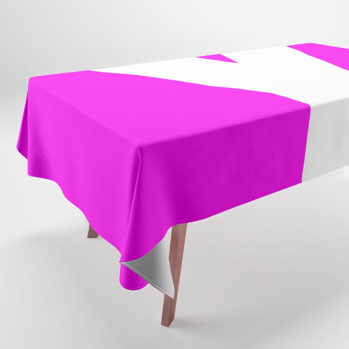 Y (White & Magenta Letter) Tablecloth