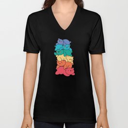Rainbow Flag Gay Pride Lgbtq Bear V Neck T Shirt